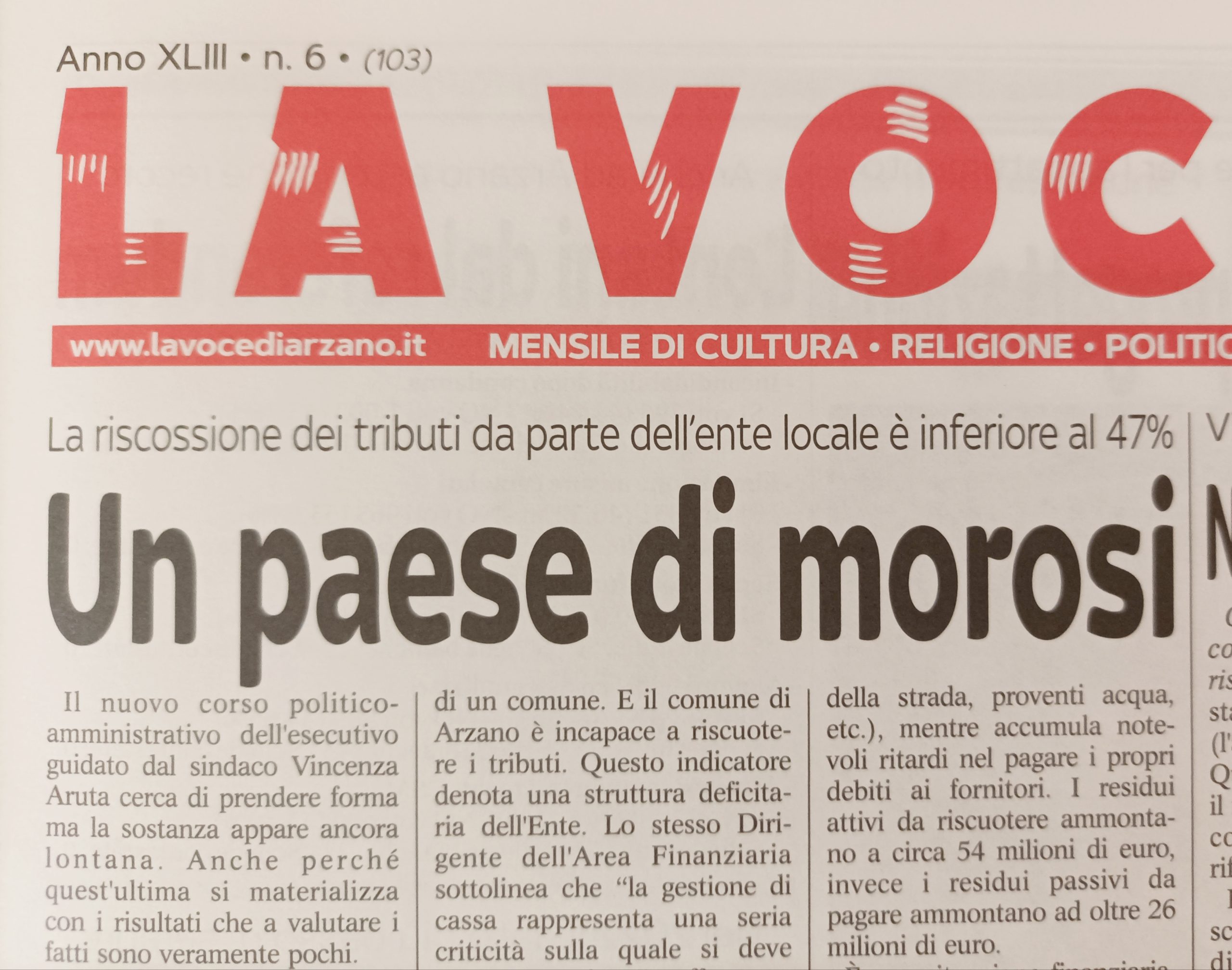 Situazione finanziaria, convocazione straordinaria dei capigruppo