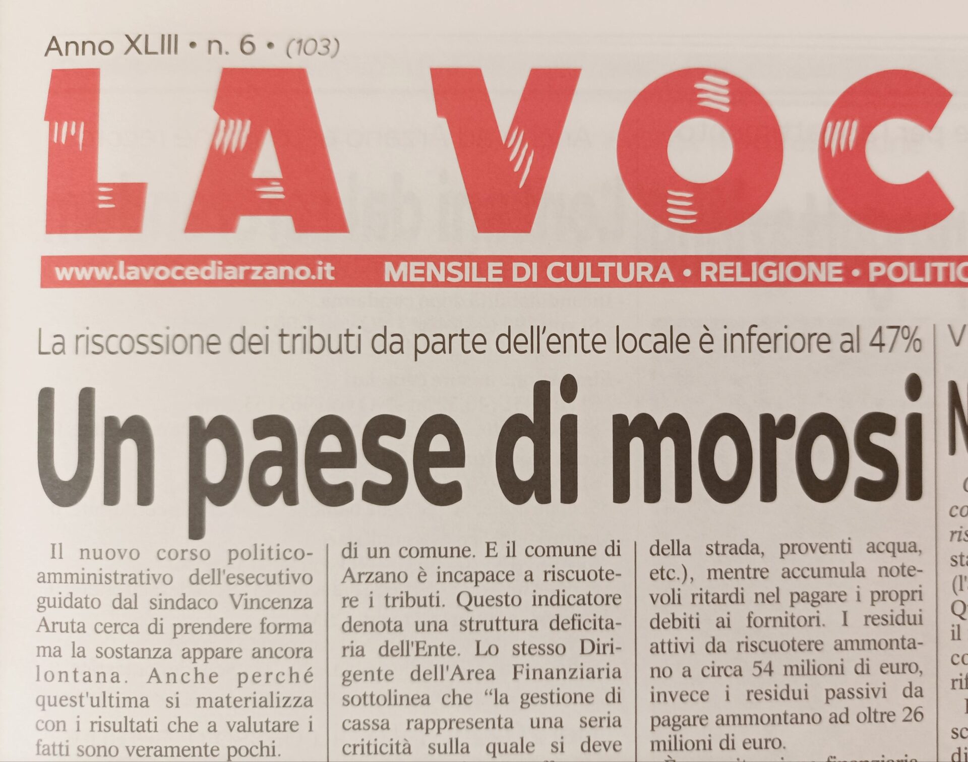 Situazione finanziaria, convocazione straordinaria dei capigruppo