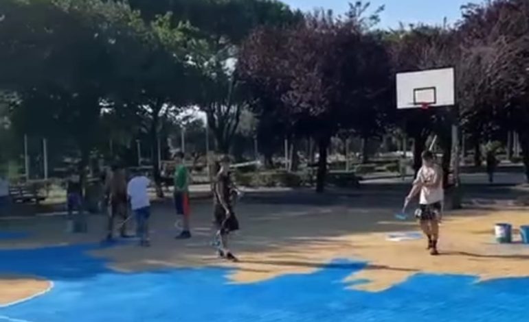 Weekend in villa comunale con il torneo di basket Enjoy3x