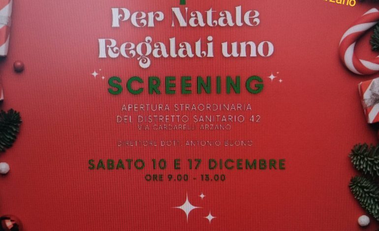 Per Natale regalati uno screening