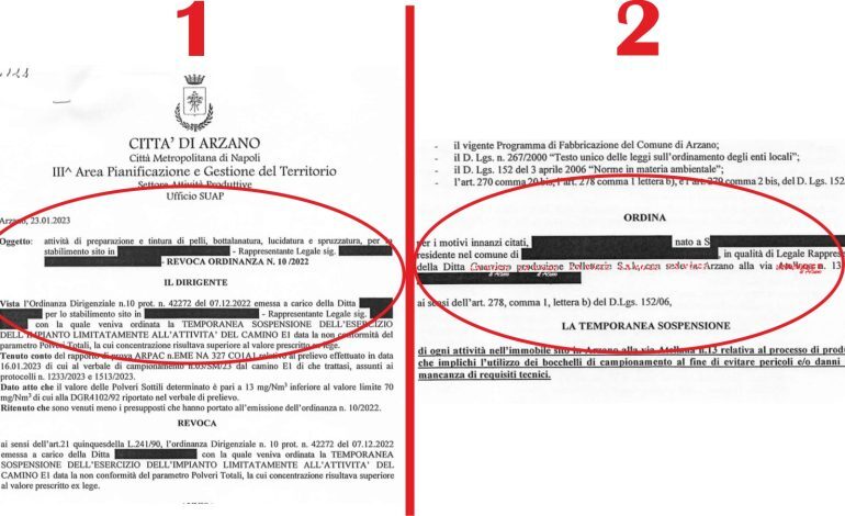 Nuova veste grafica del sito del Comune di Arzano. Soliti problemi di privacy