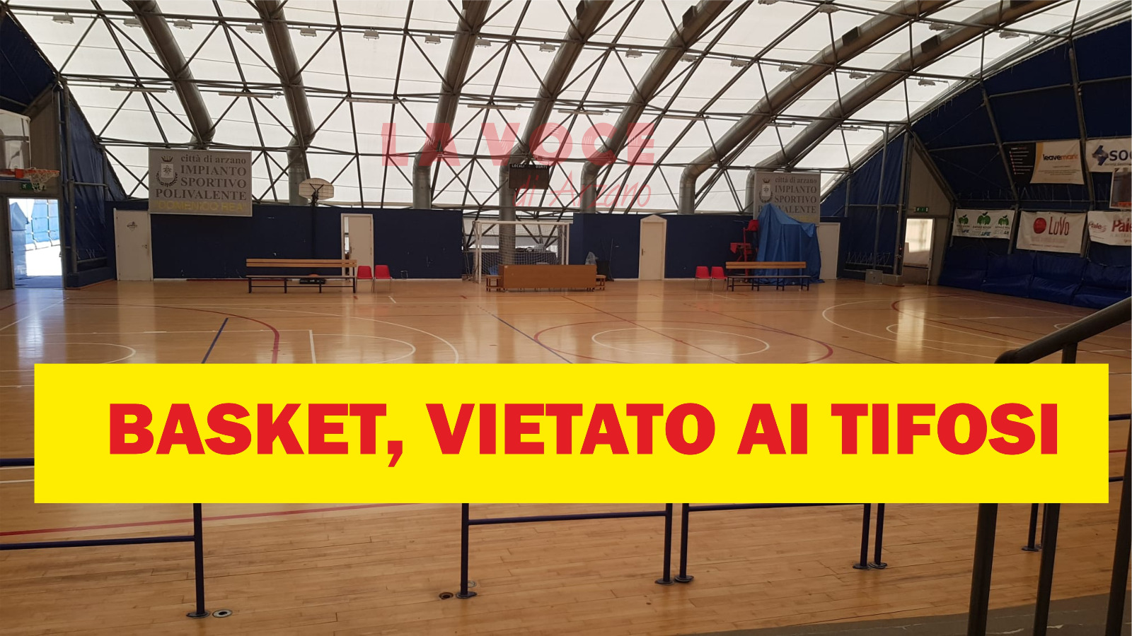 PalaRea a porte chiuse per le gare del basket