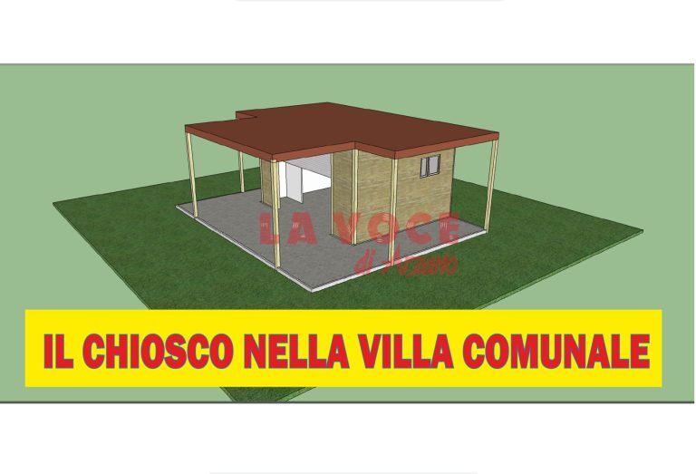 Presentato il progetto per il chiosco nella villa comunale