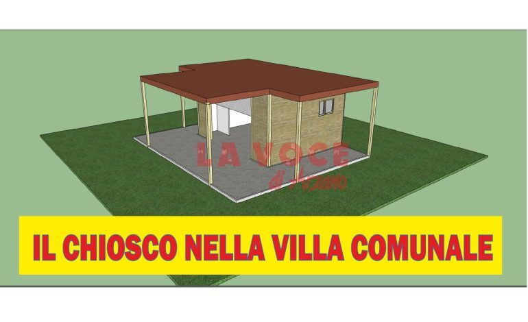 Presentato il progetto per il chiosco nella villa comunale