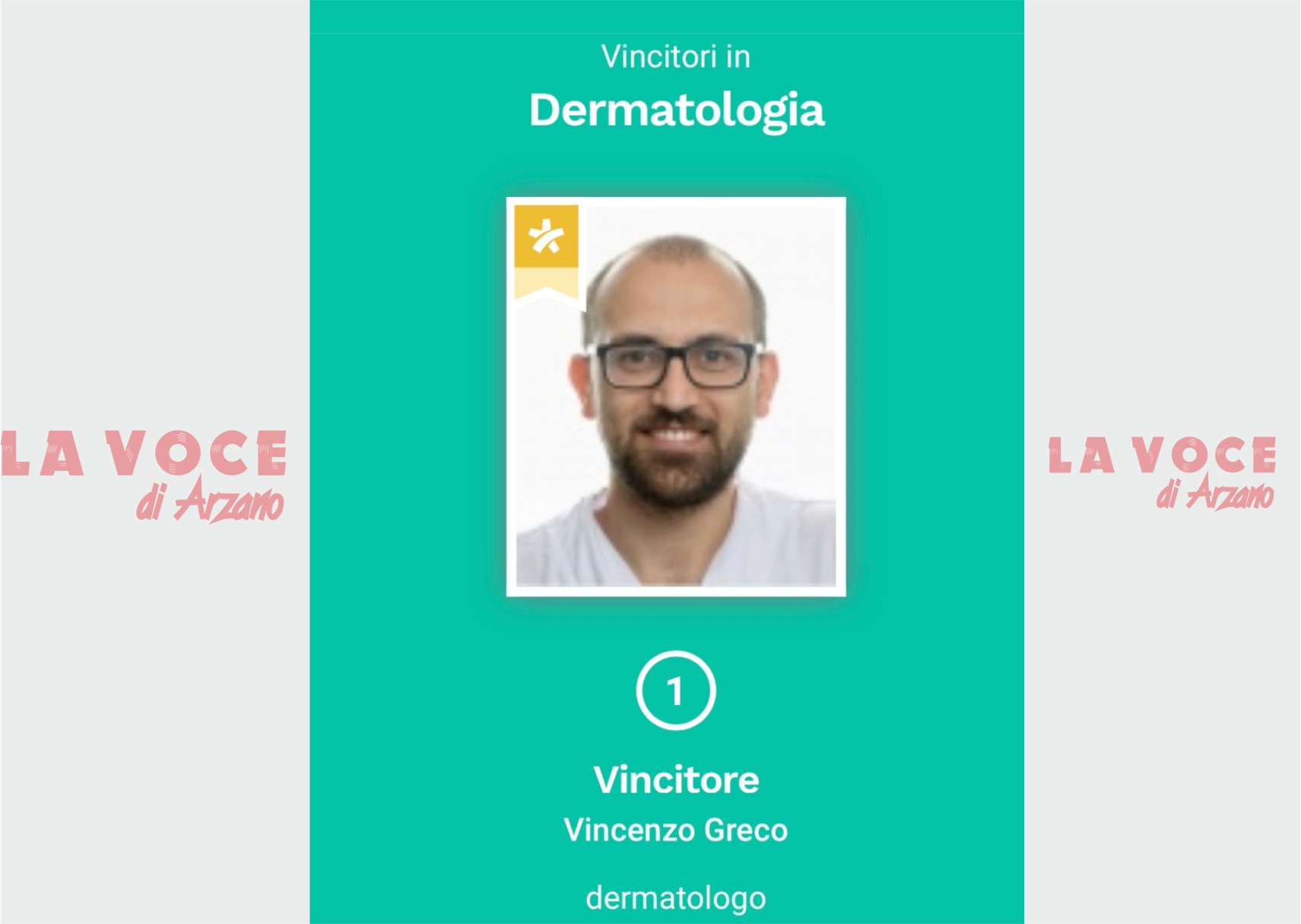 Sesta edizione italiana “MioDottore Awards”, tra i vincitori il dottor Vincenzo Greco