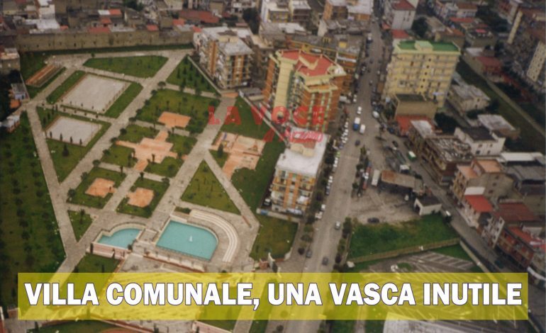 Villa comunale, trasformare la vasca in un anfiteatro