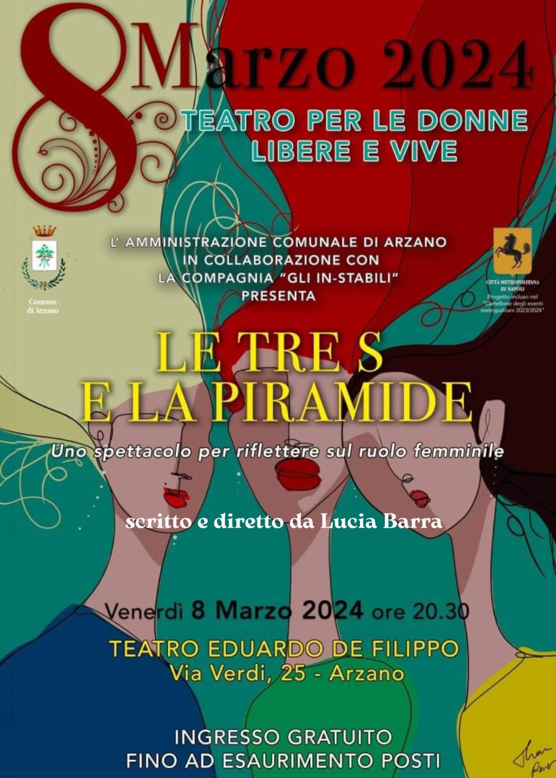 Otto marzo teatro per le donne libere e vive. “Le tre S e la piramide”
