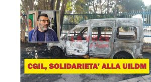 Dopo l’incendio del pulmino della UILDM, arriva la solidarietà anche della CGIL