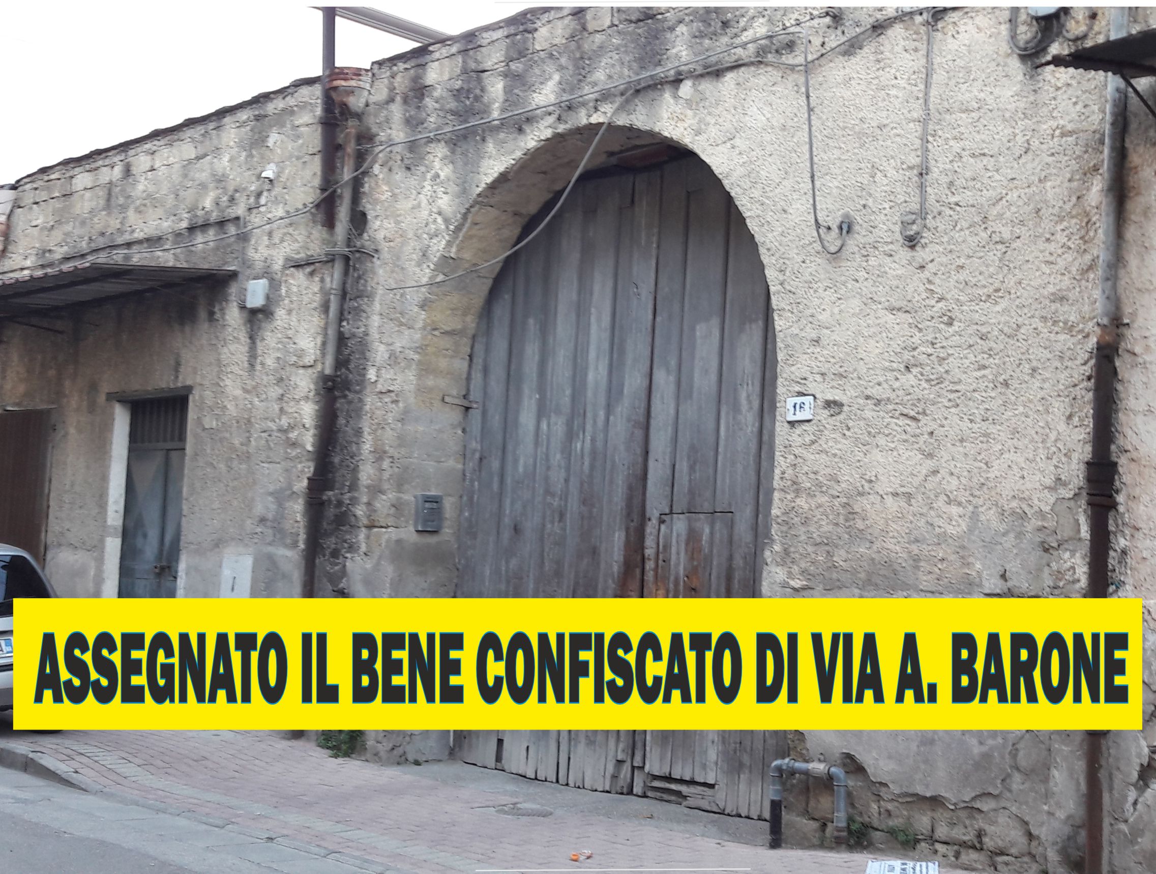 Assegnato il bene confiscato di via Alberto Barone