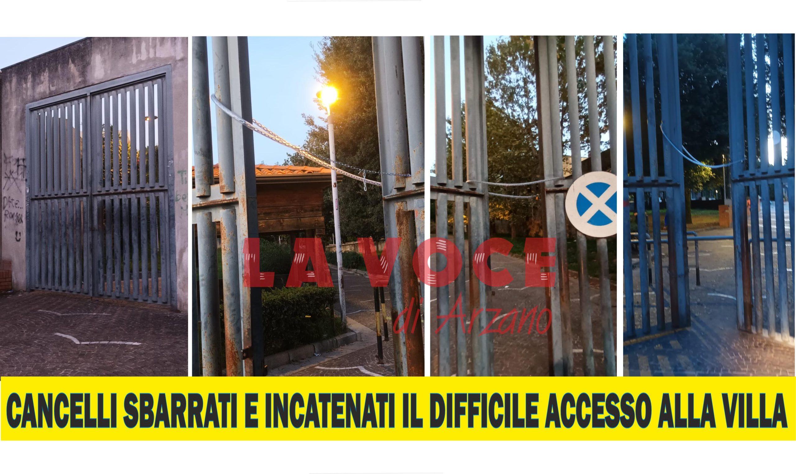 Si spengono le luci del palcoscenico e la villa comunale è sempre meno sicura