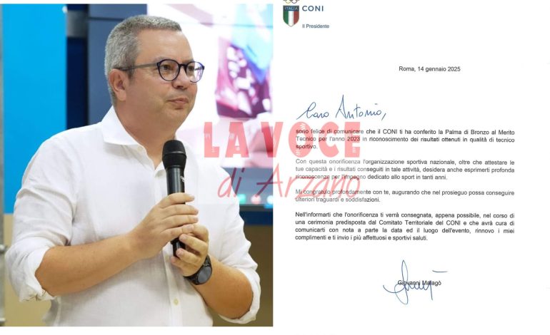 Importante conferimento per il coach dell’Arzano Volley Antonio Piscopo