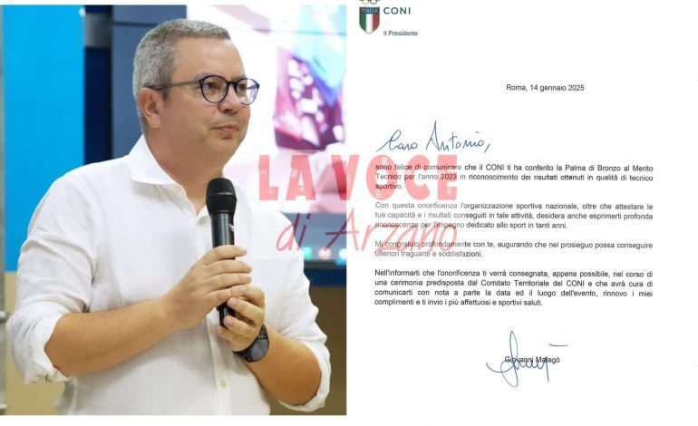Importante conferimento per il coach dell’Arzano Volley Antonio Piscopo