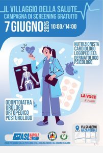 “Villaggio della salute”, visite mediche gratuite presso la sede della Protezione Civile