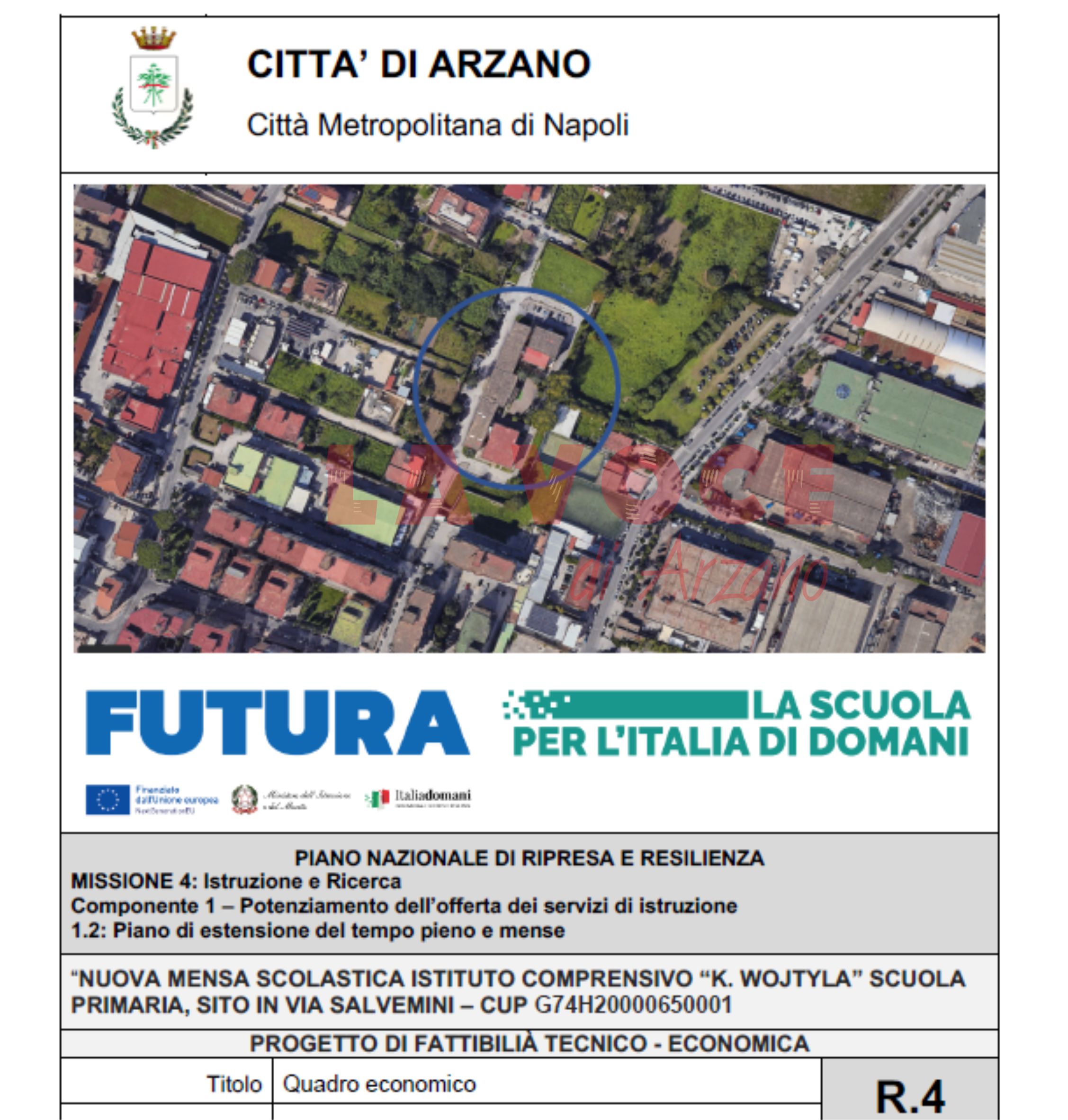 Perso il finanziamento per realizzare una mensa alla K. Wojtyla di via Salvemini. Restituito l’anticipo