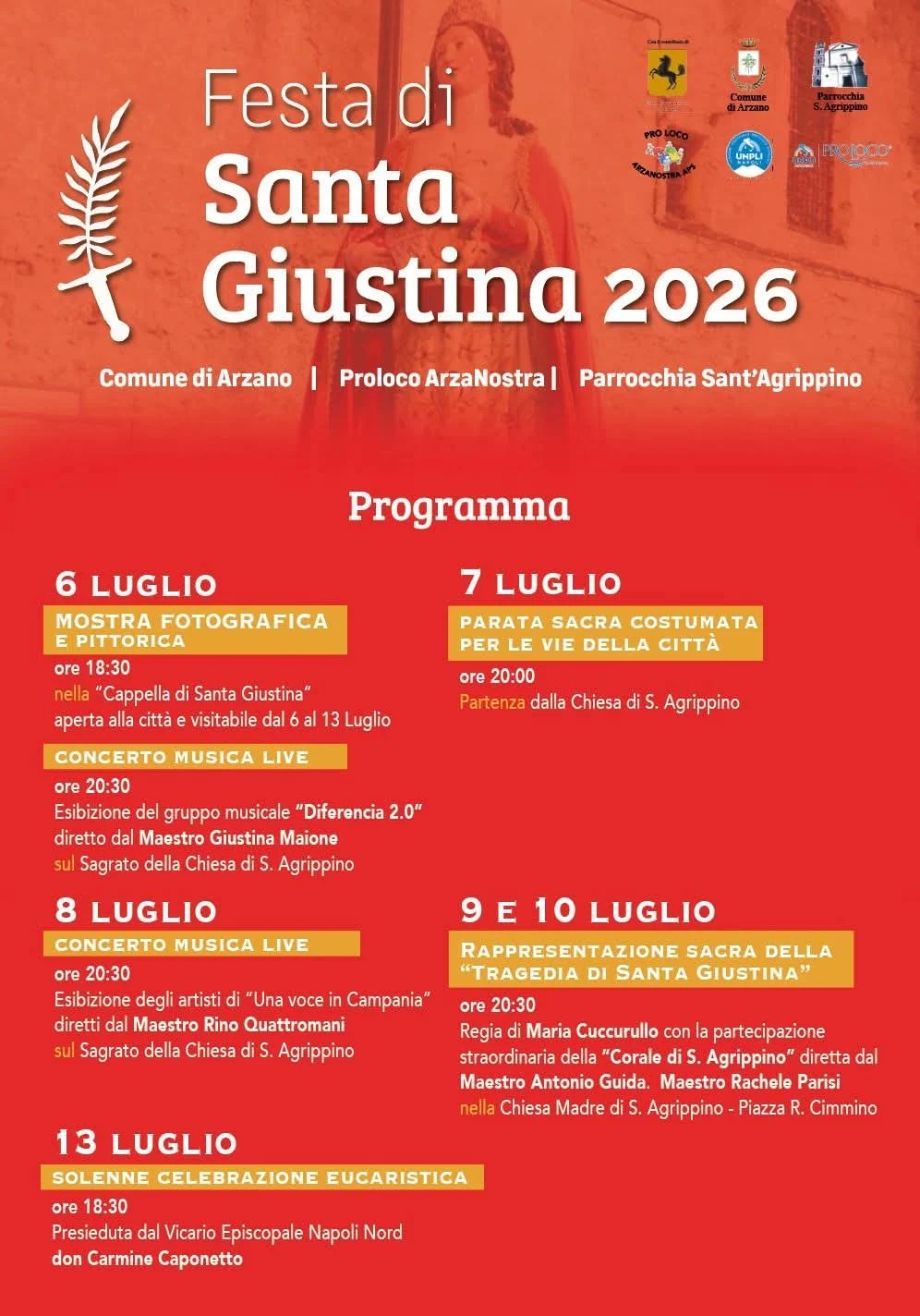Riparte la Festa di Santa Giustina